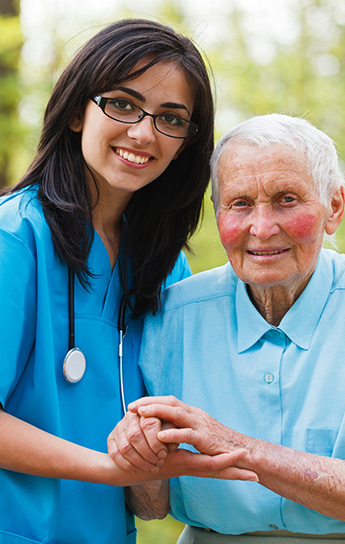 Nurse and Elderly Man
